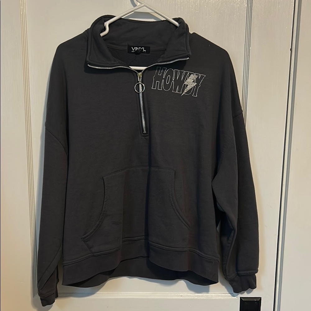 Half Zip Pullover Sweatshirt